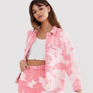 MONKI Tie-Dye Denim Jacket